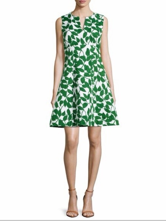 Dresses & Skirts - Kate Spade Garden Leaves A-Line Dress Size 4